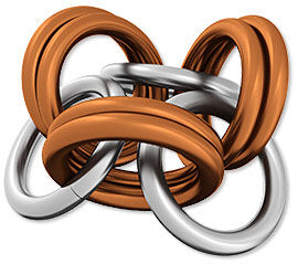 Linked jump rings